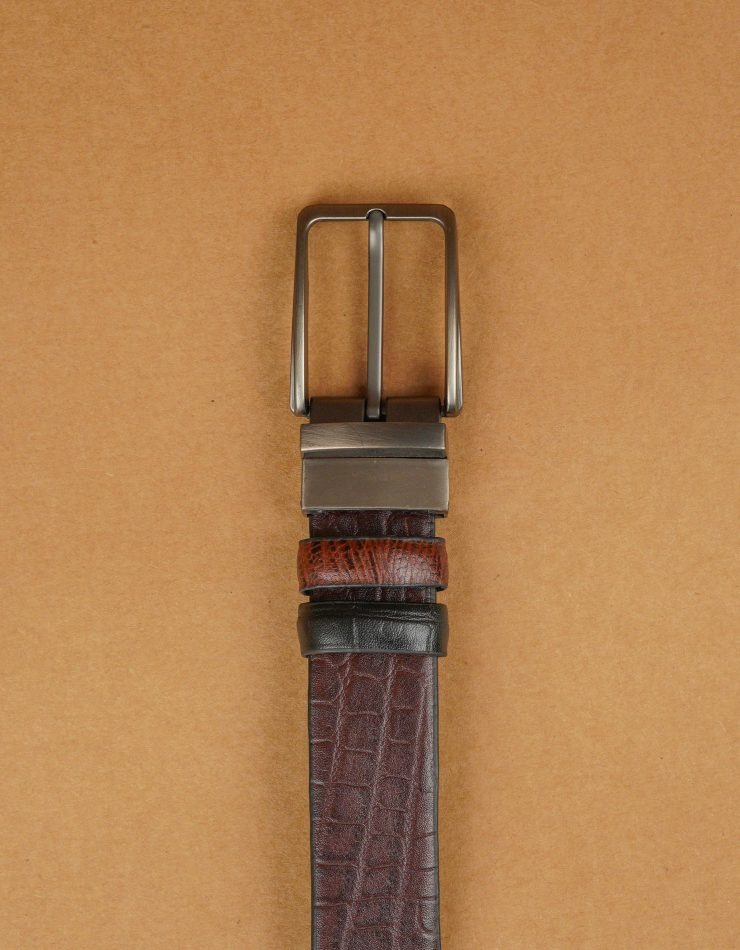 Artificial Leather Formal Belt for Men | Black